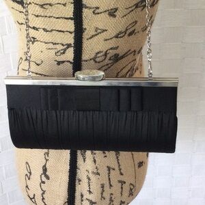 Clutch purse by LuLuTownsend color black hardware sliver color.with chain. *